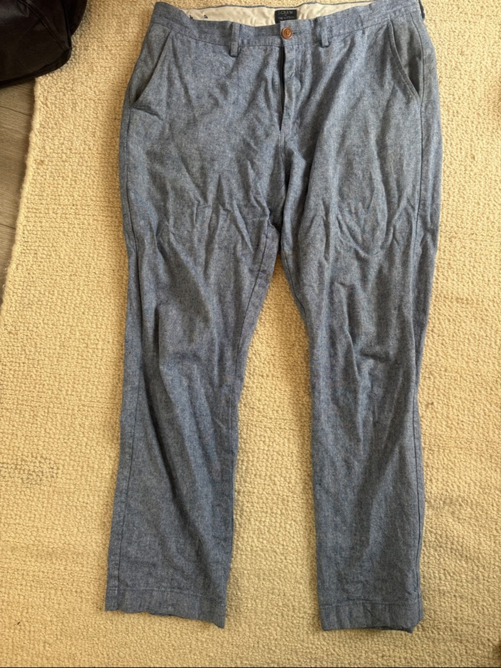 J. Crew Light Blue Heather Chino Pants